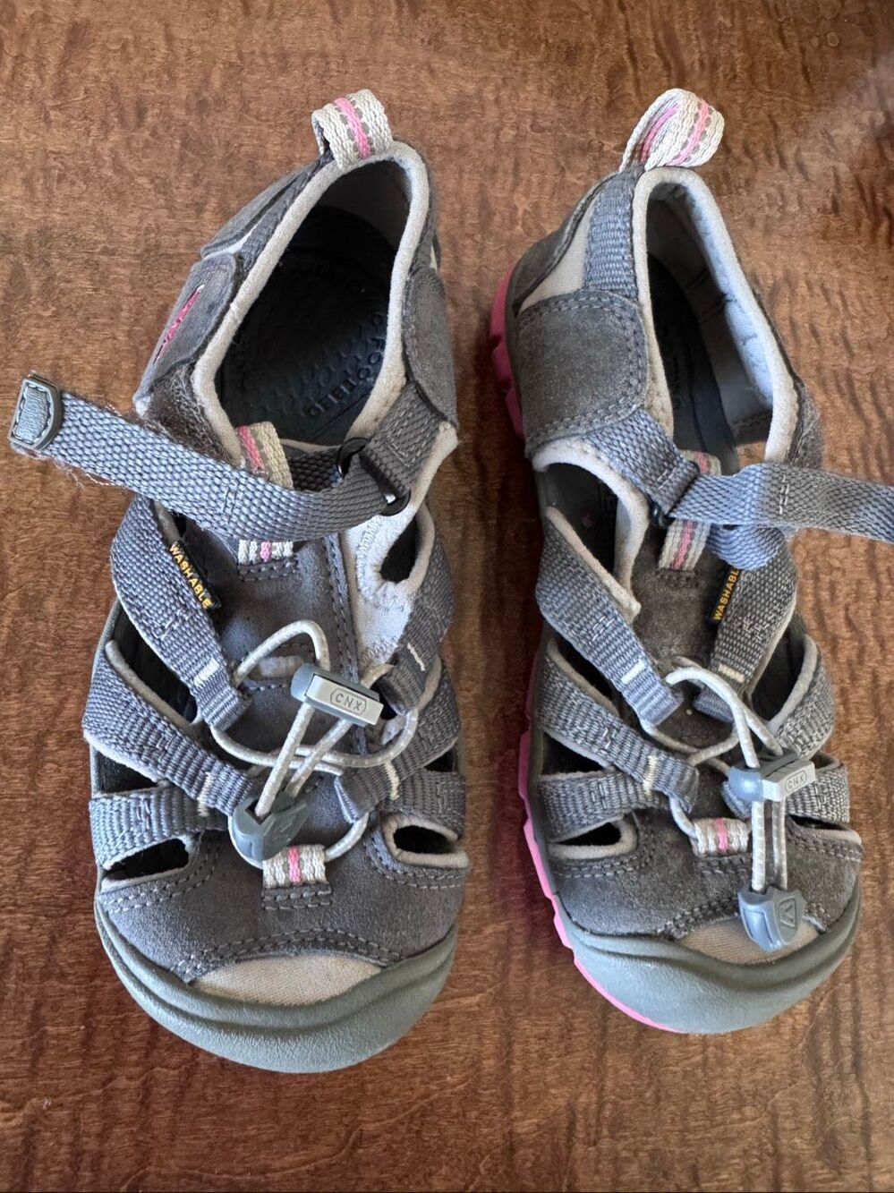 Keen kids little girls size 13 pink outdoor hiking water walking sandals shoes